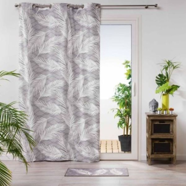 Curtain With Eyelets Printed Cotton Maori