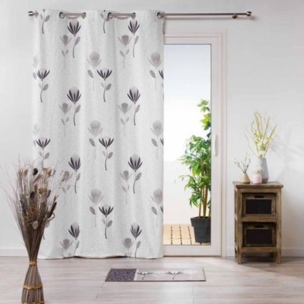 Curtain With Eyelets Printed Cotton Maina